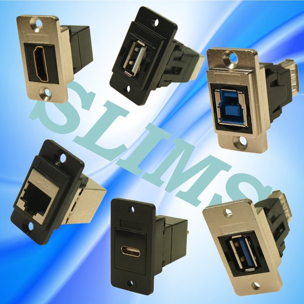 Cliff add DualSLIMS space saving narrow FeedThrough Connectors to the existing SLIMS range